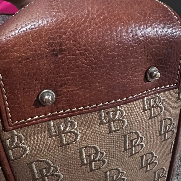 Dooney & Bourke Tan and Brown Monogram Bag - Picture 9 of 17